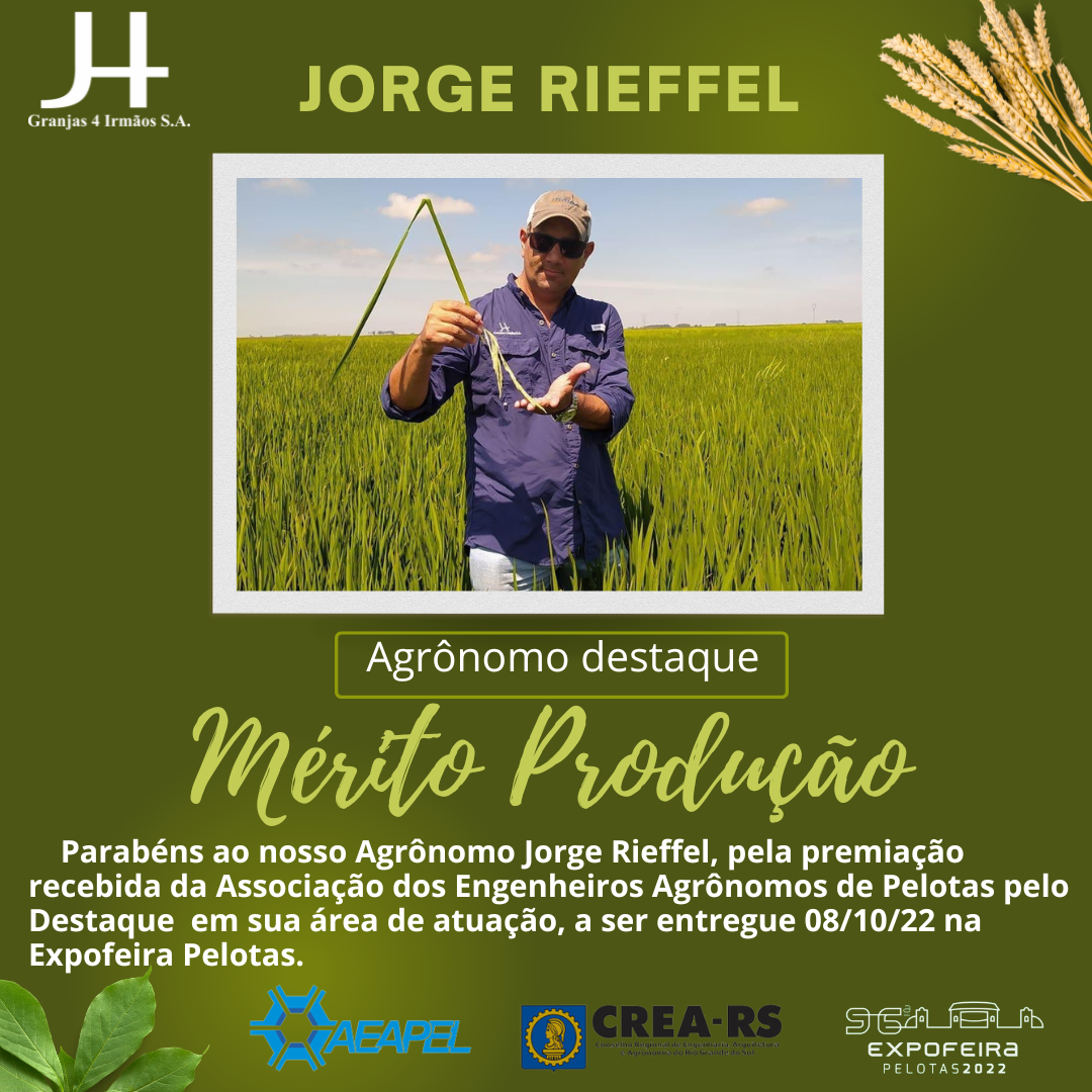 Agrônomo destaque: Jorge Rieffel